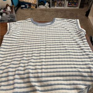 Maurice’s Blue and White Striped Top